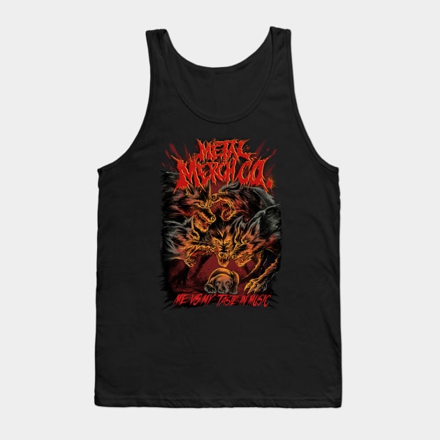 Me Vs My Taste In Music Tank Top by MetalMerchCo